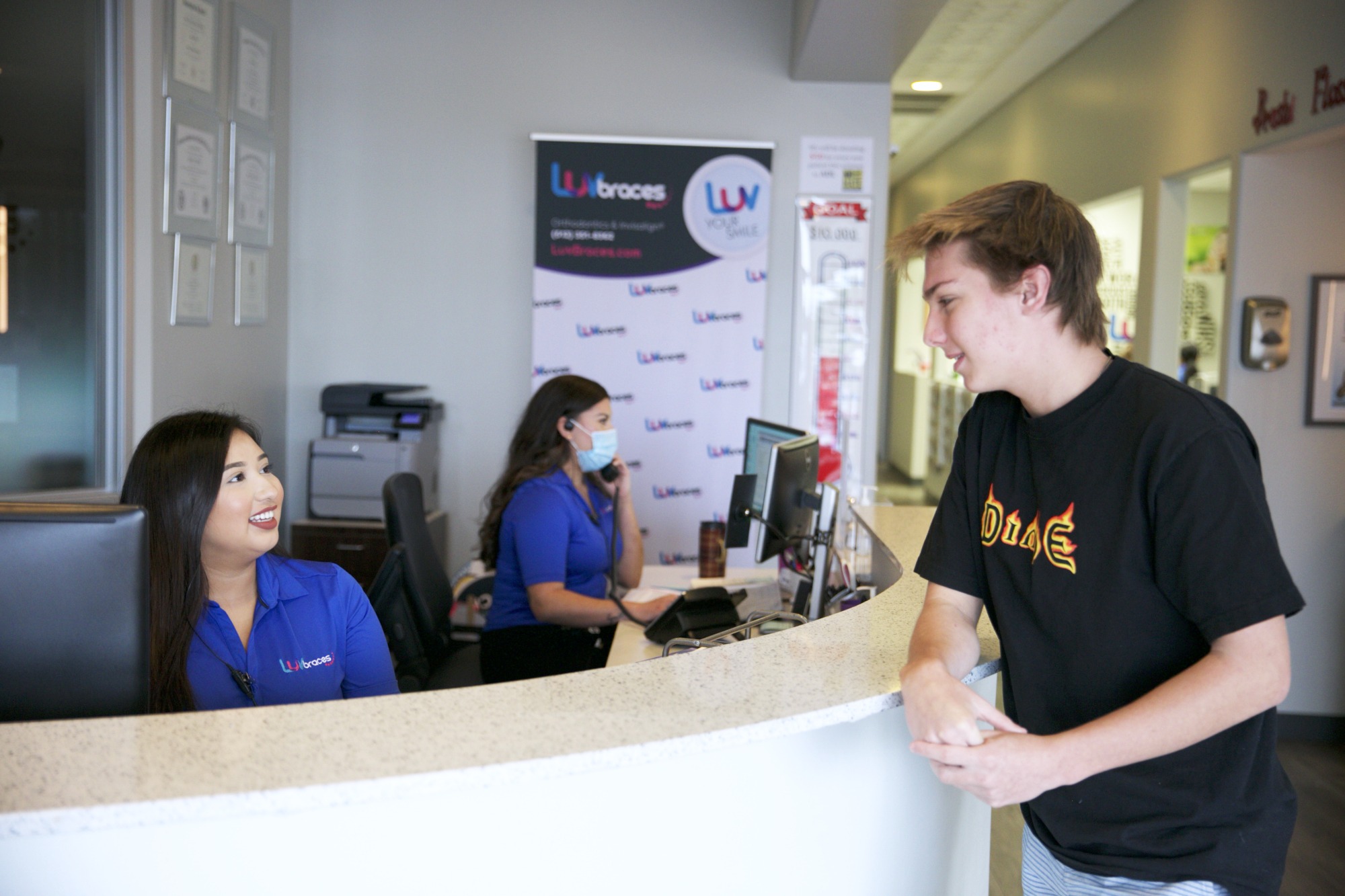 interior shot of luv braces office